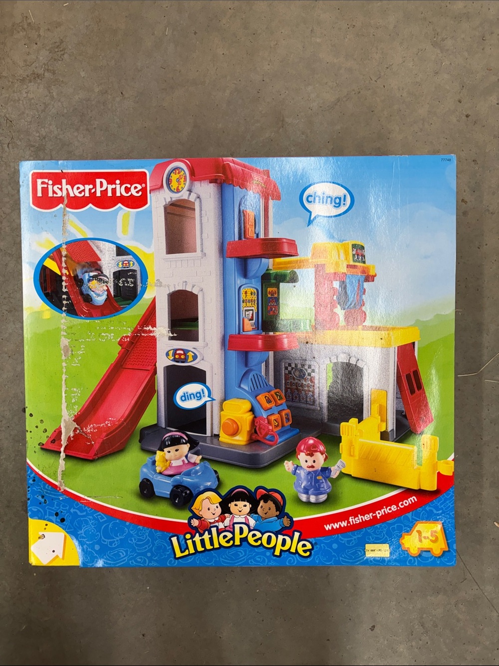 Fisher-Price Little People Playset with Red Slide and Yellow Accessories